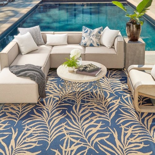 Area rug near swimming pool | Everlast Floors