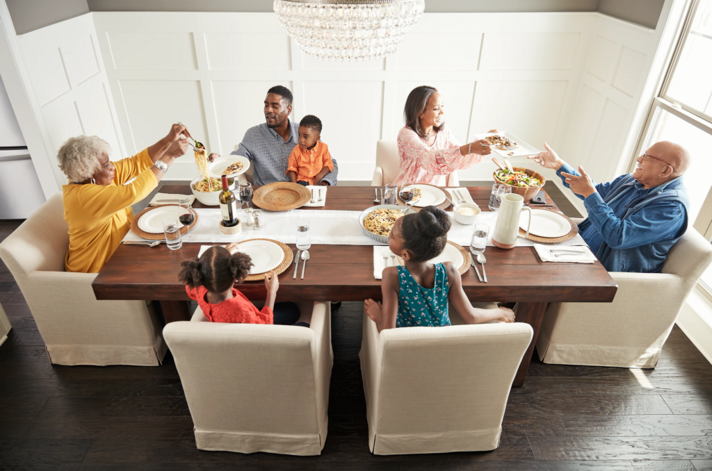 Family having breakfast at the dining table | Everlast Floors